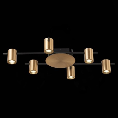 Ceiling lamp ST LUCE. SL1207.402.06. Veroli. 6x7 W, GU10, 73x47x11 cm, black color-3