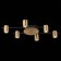 Ceiling lamp ST LUCE. SL1207.402.06. Veroli. 6x7 W, GU10, 73x47x11 cm, black color