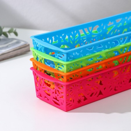 Bird storage basket, plastic, 25 × 8.5 × 5 cm, color mix-1