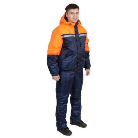 Costume insulated No. 634, p. 56-58, height 182-188 cm, orange color-1
