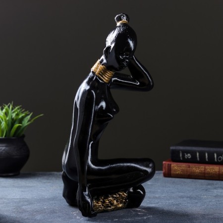 Figure "Morning Africa" ​​17x22x36cm, black-1