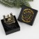 Horseshoe with a dragon in the box "Happy New Year", 3.5 x 3.5 cm