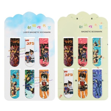 A set of magnetic bookmark for books Calligrata 6 pieces, "anime", mix-2
