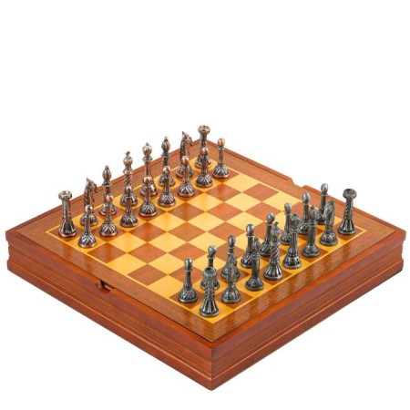 Chess souvenir, "classic" h King-7.8 cm, h Paraks-5.4 cm. D-2 cm, 36 x 36 cm-1