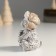 Souvenir Polystone "Bear in a head-hat, sits" Gray mix 6x5x7.5 cm