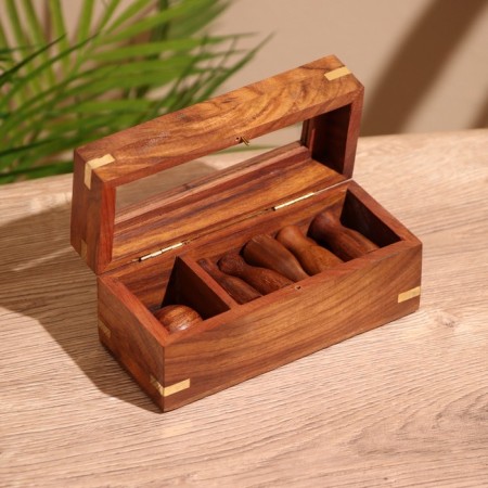 Bowling game "Bowling" 15x6x7 cm, tree shisham-3