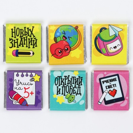 Gift chocolate, on September 1 "Back to School", (5 g x 6 pcs)-2