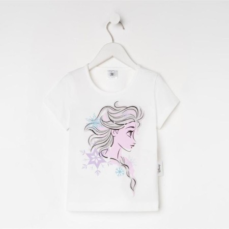 T-shirt children's "Elsa", cold heart, height 122-128, white-5