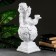 Figure "Angel lying on the ball" 18x24x51cm white