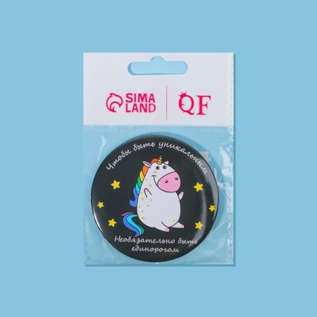 Mirror "Unicorn", D = 7.5 cm, multi -colored-5