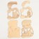 New Year's set for creativity. Wood painting "New Year! Nightfall snowman "