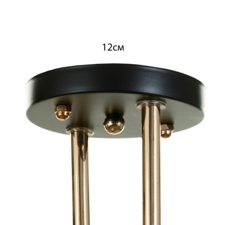 Roberta chandelier 2he27 40W black and gold 48x26x27 cm Bayerlux-5