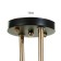 Roberta chandelier 2he27 40W black and gold 48x26x27 cm Bayerlux