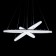 Suspended lamp Citilux "Electron" CL710A104S, 65x65x40 cm, 1x104W, LED, white color