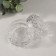 Casket glass "ice" transparent 7x7x5 cm