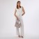 Women's bag with lightning, beige color