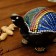 Souvenir-Jewish "Turtle Disneric with a swinging head" tree 17x12x10 cm mix