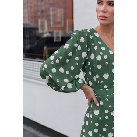 Women's dress, size 42, green color-2