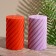 Candle "Pillar" 7.5x7.5x15 cm, soy wax, mix