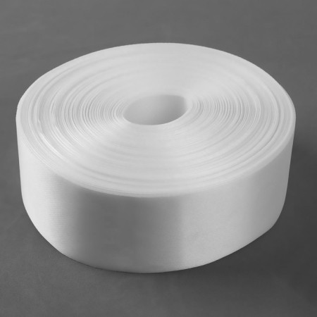 Satin tape, 50 mm × 100 ± 5 m, warm white color-1
