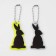 The reflective element "Rabbit silhouette", bilateral, 3.3 × 6 cm, color mix