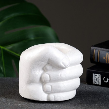 Kashpo - Organizer "Compressed Fist" Pearl, 10x10x10cm-2