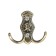 Hook furniture tundra TKD023, two -rod, bronze