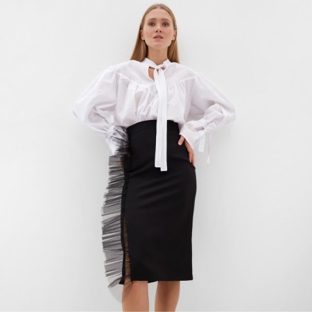 Women's skirt Minaku: Partydress Black Color, Rr. 46-4