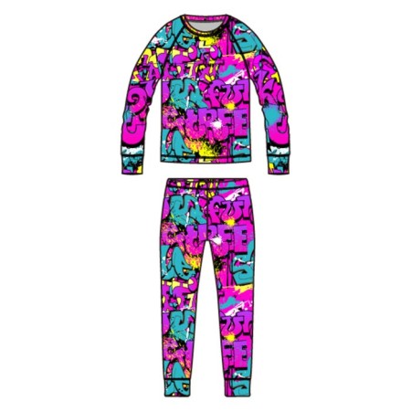 Thermal complex for girls: trousers, sweatshirt, height 104 cm-5