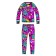 Thermal complex for girls: trousers, sweatshirt, height 104 cm