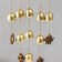 Music Music Metal, Polystone "Seven Elephants on the Bosk" 9 bells 44x21 cm