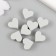 Busina silicone "heart" cold gray d = 1.4 cm