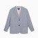 Women's jacket with a cut on the back of MIST size L-XL, color gray