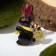 Brooch "Hare" traveler, color in gold