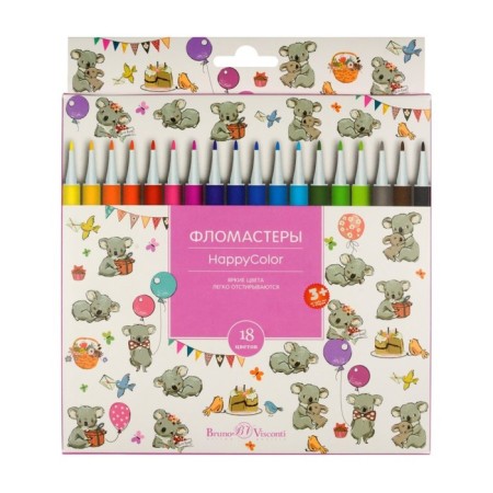 Fleeters 18 colors Happycolor, mix-5