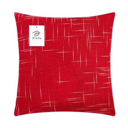 Pillowcase of decorative Ethel "Classics", red color, 43*43 cm, 100% p/e-5
