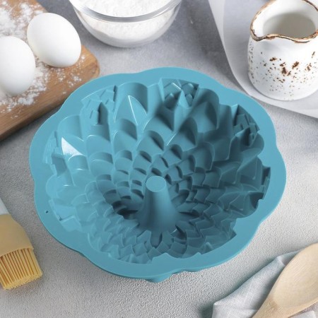 Baking uniform of the “chrysanthemum”, silicone, d = 22 cm, mix color-2