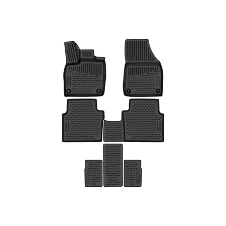 3D mats in the salon for Volkswagen ID.6 (I) 2021 -, 6 seats, 7 pcs.