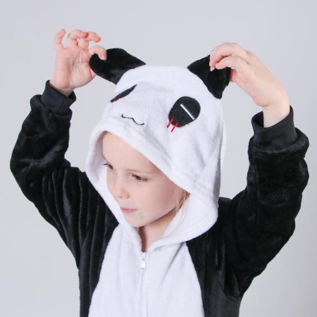 Kigurumi "Panda. Closed eyes ", height 140 cm, fastened to buttons-1