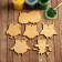A set of workpieces for creativity "Owls", 6 pcs