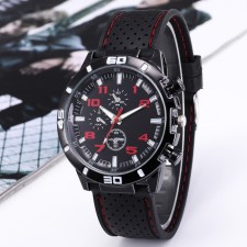 Men's watch, D-4 cm, red numbers