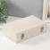 Casket wood to the leatherette "White python with streaks" 25x15x6.5 cm