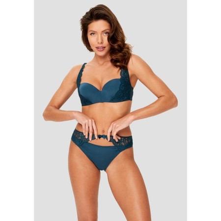 Women's bra, size 75c, dark green color-2