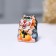 Souvenir "Satisfied Cat", 3 cm, color, gzhel.