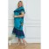 Female dress, size 56, turquoise color
