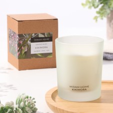 Aromatic candle in the glass 