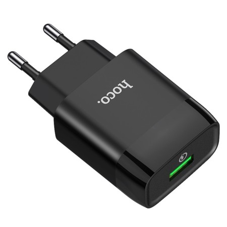 Network charger Hoco C72Q, 18 W, USB Qc3.0 - 3 A, black-3
