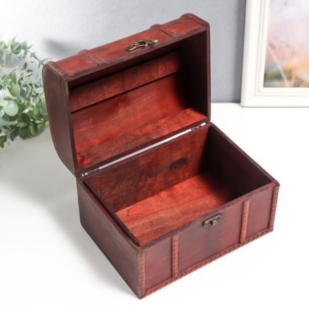 Casket wood chest (set 2 pcs) "Victorian" 17.5x11.5x11.5 cm; 21x15.5x15 cm-6