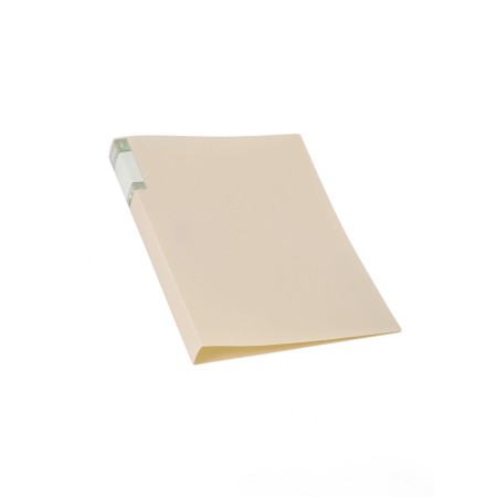 Folder with A4 clamp, 700 μm, root 27 mm, calligrata top Pastel, inner and end pocket, up to 180 sheets, cream-1