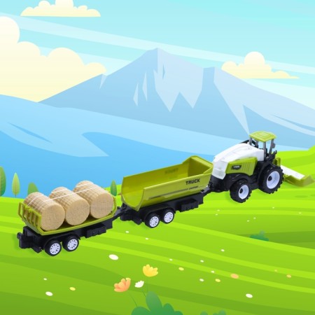 Inertial Tractor "Combine", with 2 types of trailer-3